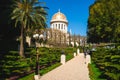 Shrine of the bab at Hanging Gardens Royalty Free Stock Photo