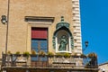 shrine at a building at the Cavour square in Rimini