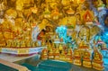 The shrine with donated Buddha images, Pindaya cave, Myanmar Royalty Free Stock Photo