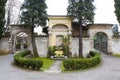 Shrine at the entrance in the Chiesa di Santa Maria di Loreto yard