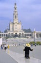 Shrine of Fatima. Pilgrim fulfills their penance