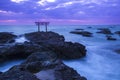 Shrine Gate at daybreak Royalty Free Stock Photo