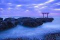 Shrine Gate at daybreak Royalty Free Stock Photo