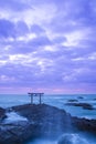 Shrine Gate at daybreak Royalty Free Stock Photo