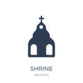 Shrine icon. Trendy flat vector Shrine icon on white background Royalty Free Stock Photo