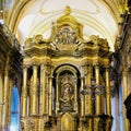 Shrine inside catholic church Royalty Free Stock Photo