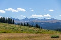 Shrine Mountain Hiking Trail, Colorado looking toward the Gore Range