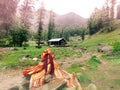 A shrine in the mountains of Himachal Pradesh