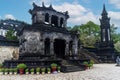 Shrine pavilion in Imperial Khai Dinh Tomb in Hue, Vietnam Royalty Free Stock Photo