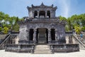 Shrine pavilion in Imperial Khai Dinh Tomb in Hue, Vietnam Royalty Free Stock Photo