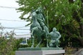 The shrine `Shirahata-jinja` where the Japanese warlord Yoshitsune Minamoto is enshrined.