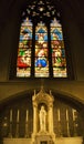 Shrine Stained Glass St. Patrick's Cathedral Royalty Free Stock Photo