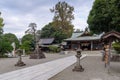 Shrine in Suizenji Jojuen garden at Kumamoto, Japan Royalty Free Stock Photo