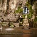 Shrine to the Virgin Mary at the Massabielle Grotto, Lourdes Royalty Free Stock Photo