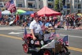 Shriners in tiny cars in the Huntington Beach Independence Day Parade