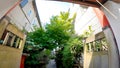 Scenery with a shrine in the city Botan Shrine, Koto Ward