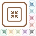 Shrink object simple icons