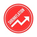 Shrinkflation symbol icon illustration