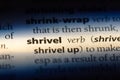 shrivel