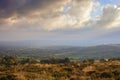 Shropshire landscape in Autumn from Clee Hill Royalty Free Stock Photo