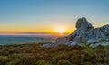 Shropshire landscape at sunset Royalty Free Stock Photo