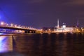 The Shroud Bridge Latvian: Van u tilts in Riga is a cable-stayed bridge that crosses the Daugava river in Riga, the