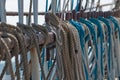 Shrouds of a sailing ship Royalty Free Stock Photo