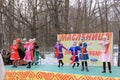 Shrovetide Day celebration in the city of Kanash, Chuvashia, Russia