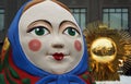 Shrovetide doll. Shrovetide celebration in Moscow city center