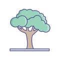 Shrub Line Style vector icon which can easily modify or edit