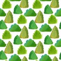 Shrubs seamless pattern. Green texture for fabric, paper and web background.