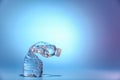 Shrunk water bottle Royalty Free Stock Photo