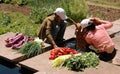 Shu He, China: Women Washing Vegetables Royalty Free Stock Photo