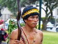 Shuar folk dancer, Ecuador