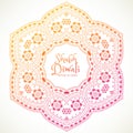 Shubh diwali festival mandala art