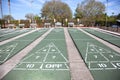 Shuffle board courts Royalty Free Stock Photo