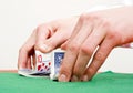 Shuffling cards Royalty Free Stock Photo