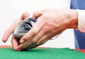 Shuffling cards Royalty Free Stock Photo