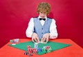 Shuffling cards Royalty Free Stock Photo