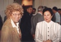 Shulamit Aloni and Ora Namir at the Knesset in Jerusalem in July, 1992