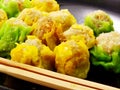 Shumai dumplings dim sum Chinese food Royalty Free Stock Photo