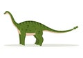 Shunosaurus Dinosaur Cartoon Character Vector Illustration