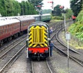 Diesel shunting engine on the Severn Valley Railway, Bridgnorth, Engalnd.