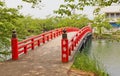 Shunyo-bashi Bridge of Hirosaki Castle, Hirosaki city, Japan