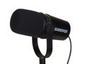 Shure MV7 Professional Microphone Isolated Against a White Background