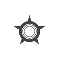 Shuriken icon illustration vector flat design