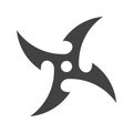 Shuriken icon vector image.