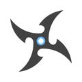 Shuriken icon vector image.