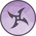 Shuriken icon vector image.