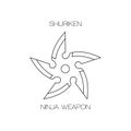 Shuriken ninja japanese weapon2